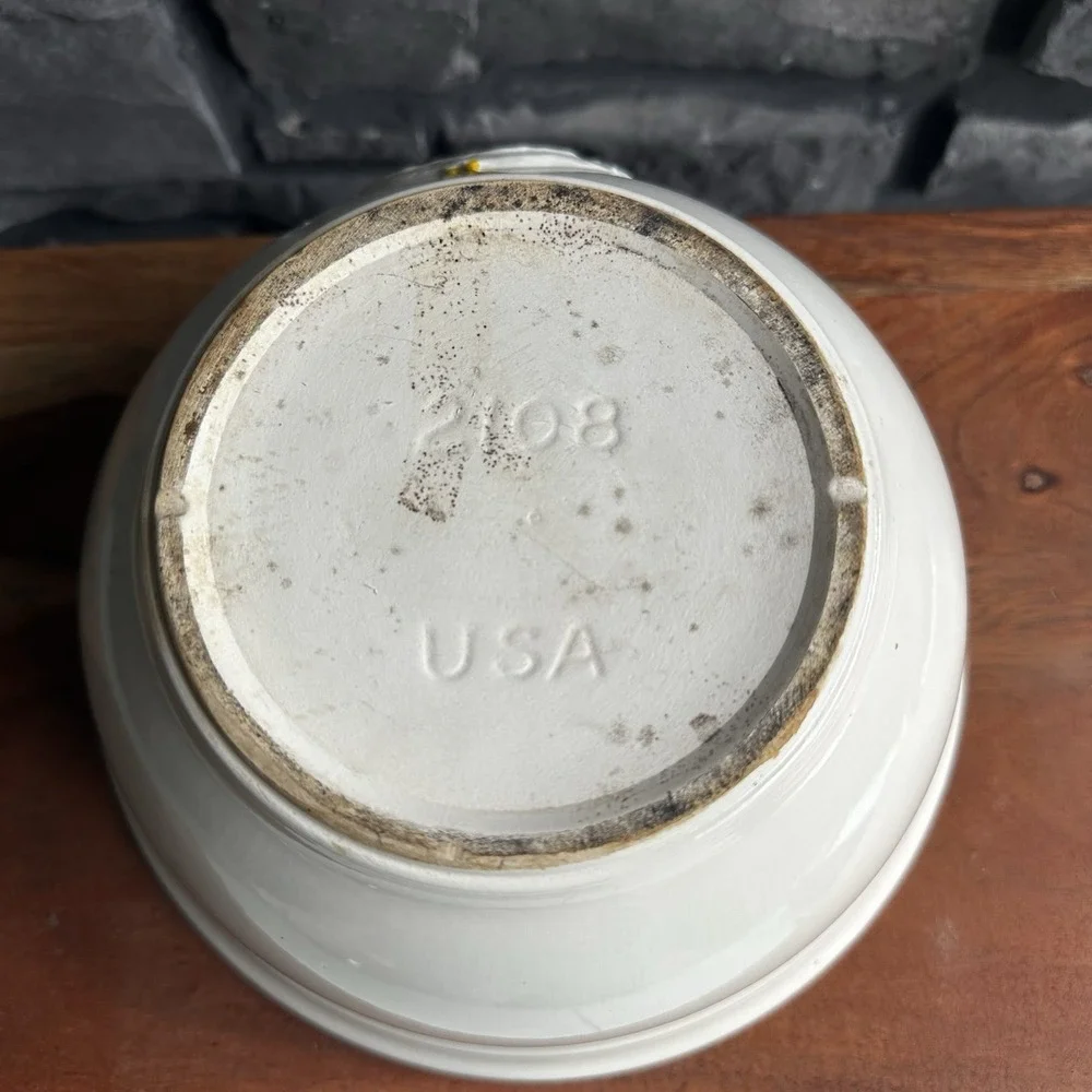 Vintage Country McCoy Goose Nesting Mixing Bowl 2108 USA Granny Cottagecore 8